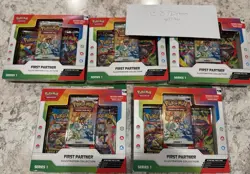 LOT OF 5 Pokemon TCG First Partner Illustration Collection Series 1 Sealed 🔥 - Image 1