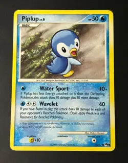 PIPLUP 16/17 COMMON POP SERIES 9 POKEMON MODERATELY PLAYED - Image 1