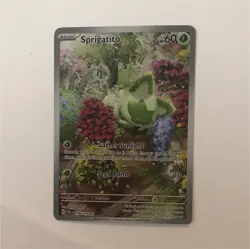 Pokemon Sprigatito Illustration Rare Holo 196/193 SV02 Paldea Evolved Basic - Image 1