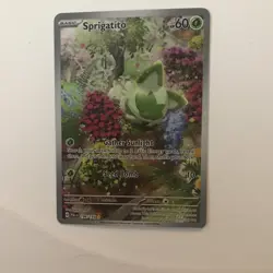 Pokemon Sprigatito Illustration Rare Holo 196/193 SV02 Paldea Evolved Basic - Image 3