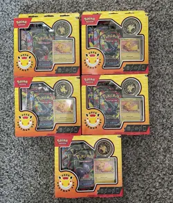 Pokemon Day 2026 Collection Sealed Box Pikachu Promo Coin Lot of 5 - Image 1