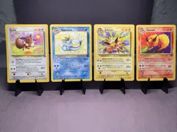 Pokemon TCG Jungle Set Eeveelutions Lot Eevee Vaporeon Jolteon Flareon WOTC - Image 1