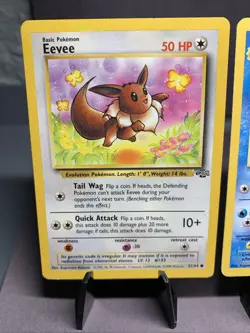 Pokemon TCG Jungle Set Eeveelutions Lot Eevee Vaporeon Jolteon Flareon WOTC - Image 2