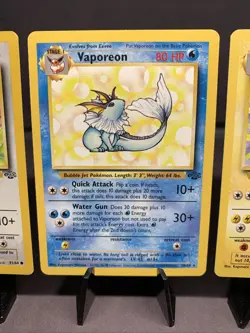 Pokemon TCG Jungle Set Eeveelutions Lot Eevee Vaporeon Jolteon Flareon WOTC - Image 3