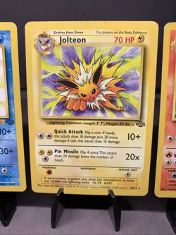 Pokemon TCG Jungle Set Eeveelutions Lot Eevee Vaporeon Jolteon Flareon WOTC - Image 4