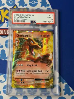 2016 Pokemon XY Evolutions Charizard EX #12/108 Holo Rare PSA 9. Beautiful Card! - Image 1