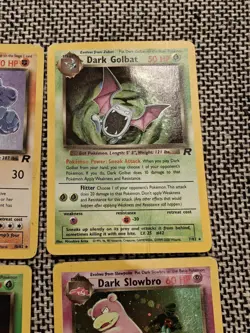Vintage Team Rocket Pokemon 10 Card Lot Damaged Poor Condition Dark Charizard - Image 4