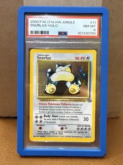 LOW POP (9) - PSA 8 - Pokemon Italian Jungle Snorlax Holo - Image 1