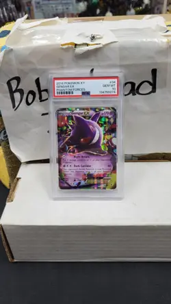 2014 GENGAR EX XY PHANTOM FORCES POKEMON TCG PSA 10 GEM MINT #34 - Image 1