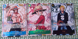ONE PIECE Inherited Will Luffy Ace Sabo Secret Parallel set Japanese Card Game - Image 1