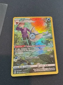 Pokemon Vaporeon TG02/TG30 Brilliant Stars Trainer Gallery Ultra Rare Full Art - Image 1