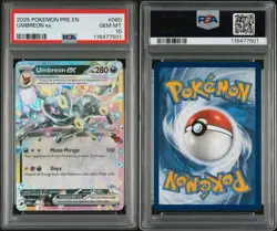 Pokemon Umbreon ex Double Rare Holo PSA 10 Sv: Prismatic Evolutions 060/131 EN - Image 3