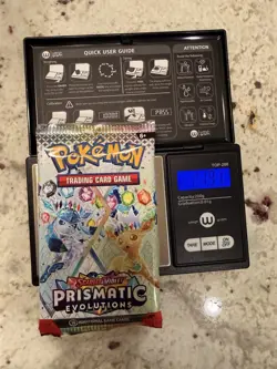 VERY HEAVY!! (21.91g) Pokemon Prismatic Evolutions– Factory Sealed Booster Pack! - Image 1