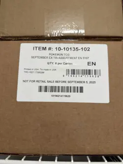 Pokemon TCG: Team Rocket Tin Complete Set - CASE - LOT OF 6 TINS NEW & SEALED - Image 1