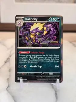 Pokemon TCG Toxtricity (Prerelease) [Staff] 017 Me: Mega Evolution Promo Holo NM - Image 1