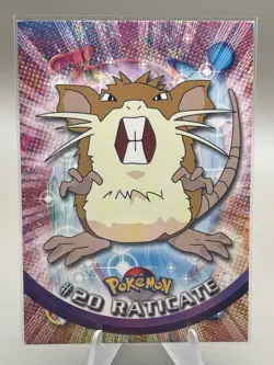 POKEMON RATICATE #20 TOPPS TV ANIMATION EDITION NEAR MINT - Image 1