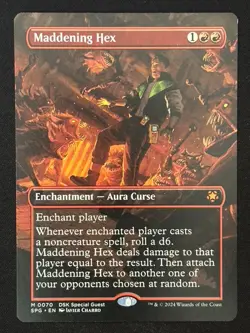 1x MTG Maddening Hex (Borderless) - Special Guests (SPG) (DSK) #70 - Magic - Image 1