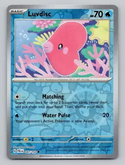 Reverse Holo Luvdisc 047/193 Common Paldea Evolved Pokemon - Image 1