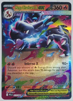 Pokemon TCG- Charizard X ex 013/094 Double Rare- Phantasmal Flames - Image 1
