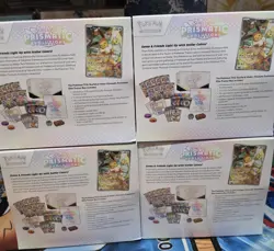 LOT OF 4 - Pokemon Prismatic Evolutions Elite Trainer Box ETB New Factory Sealed - Image 3