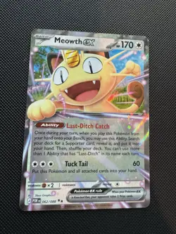 Pokemon TCG Meowth EX 062/088 Perfect Order Holo Double Rare English - Image 1
