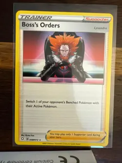 Boss's Orders 058/072 Rare Shining Fates Pokemon Near Mint - Image 1