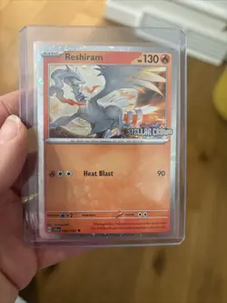 Reshiram-Stamped- 022/142 Stellar Crown -Holo Promo Pokemon- MINT - Image 2