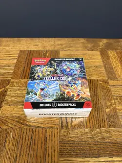 Pokemon TCG; S&V 7 Stellar Crown 6 Pack Booster Bundle Factory Sealed. - Image 1