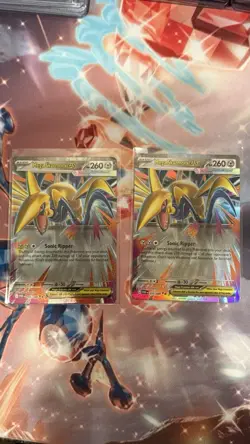 (x2) Mega Skarmory ex Double Rare Holo 55/88 Perfect Order Pokemon NM Near Mint - Image 1