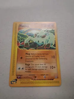 Pokemon Aquapolis Common Mankey Card 92/147 NM Fast Ship - Image 1