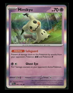 Mimikyu 097/193 Paldea Evolved Holo RARE Pokemon Card NM - Image 1