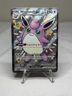 Pokemon TCG Wigglytuff EX Scarlet & Violet Paldean Fates Holo Card 222/091 - Image 1
