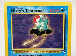 Misty's Tentacool 032/132 Gym Heroes WOTC Rare Pokemon Card - Lightly Played - Image 3