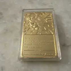 Vintage Burger King Pokemon 23K Gold Plated Charizard Card w/ Case 1999 - Image 4