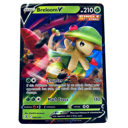Pokemon TCG Card: Breloom V 006/264 Fusion Strike Sword & Shield ULTRA RARE NM - Image 1