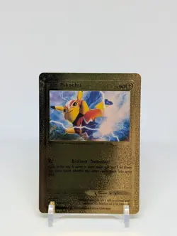 Pokemon🔥PIKACHU 247/XY-P🔥GOLD FOIL Custom Card🔥Pikachu Libre 14/30 - Image 1