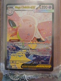 Pokemon TCG Mega Clefable EX POR EN 119/088 Stage 1 Holo Card 320 HP Psychic - Image 1