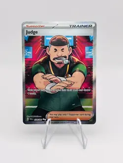 Paldean Fates Pokemon Judge Full Art Trainer Ultra Rare 228/091 - Image 1