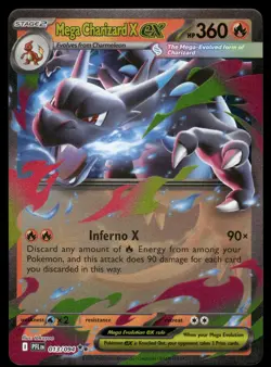 Mega Charizard X ex 013/094 Double Rare Phantasmal Flames Pokemon Near Mint - Image 1