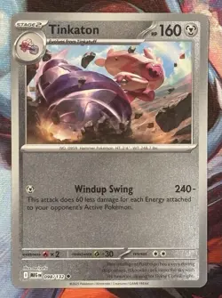 Pokemon TCG Tinkaton Me01: Mega Evolution 098/132 160HP Uncommon Reverse Holo - Image 1