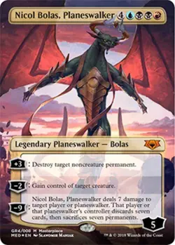 Nicol Bolas, Planeswalker - Foil NM, English MTG Guilds of Ravnica Mythic Editio - Image 1