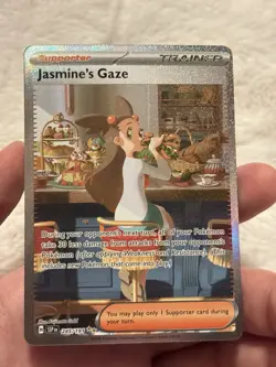 Pokemon TCG Jasmine's Gaze Full Art Holo Trainer Surging Sparks #245/191 NM - Image 1