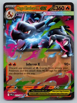 Mega Charizard X ex 013/094 Double Rare NM - Pokemon TCG Phantasmal Flames - Image 1