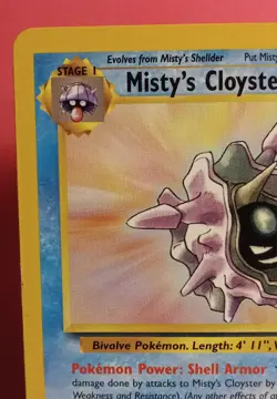 Pokemon TCG Misty's Cloyster 29/132 Gym Heroes Unlimited Regular Rare LP - Image 4