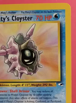 Pokemon TCG Misty's Cloyster 29/132 Gym Heroes Unlimited Regular Rare LP - Image 5