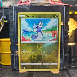 Dratini Silver Tempest Reverse Holo Pokemon TCG 129/195 Sword & Shield Common - Image 1