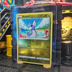 Dratini Silver Tempest Reverse Holo Pokemon TCG 129/195 Sword & Shield Common - Image 2