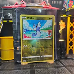 Dratini Silver Tempest Reverse Holo Pokemon TCG 129/195 Sword & Shield Common - Image 3