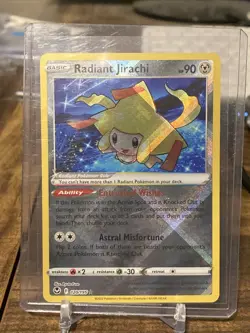 Pokemon TCG Radiant Jirachi Sword & Shield - Silver Tempest 120/195 Holo Radiant - Image 1
