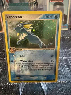2006 Pokemon POP Series 3 Vaporeon 6/17 Holo - Image 1